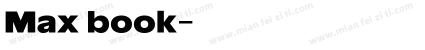 Max book字体转换